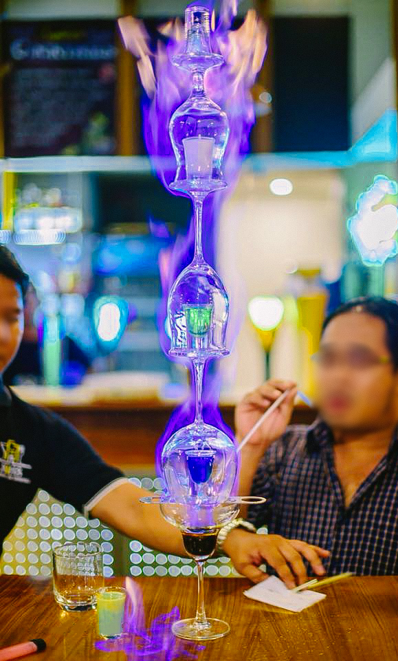 Flaming Lamborghini